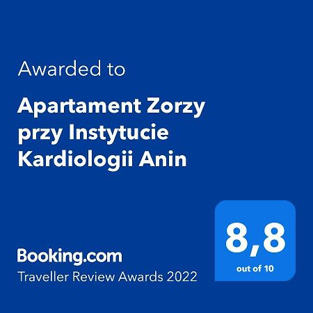 Apartmán Apartament Zorzy Przy Instytucie Kardiologii Anin Varšava Exteriér fotografie