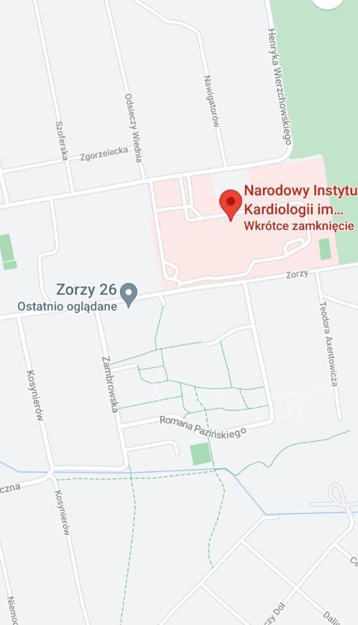 Apartmán Apartament Zorzy Przy Instytucie Kardiologii Anin Varšava Exteriér fotografie